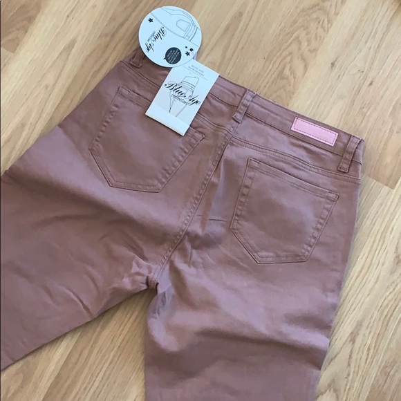NEW dusty pink jeggings legging jeans size 29 30 L - Picture 8 of 9